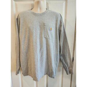 NWOT~Carhartt~Men's~Long Sleeve~Pocket T-Shirt~Original Fit~Lg.~Heavyweight~K126